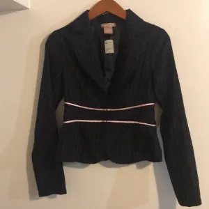 Y2K Pinstripes black and pink Suit Blazer