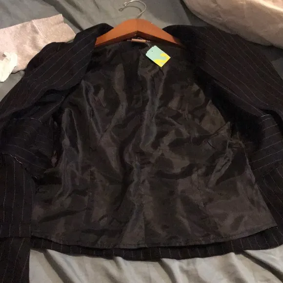 Y2K Pinstripes black and pink Suit Blazer