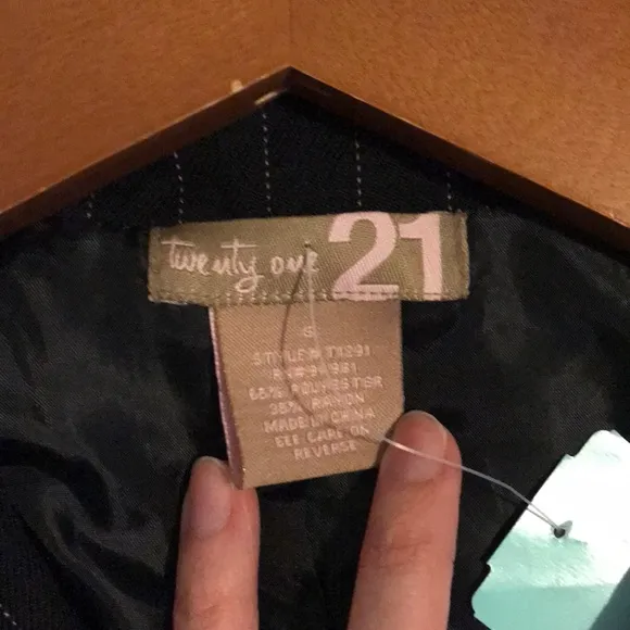 Y2K Pinstripes black and pink Suit Blazer