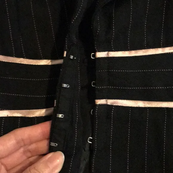 Y2K Pinstripes black and pink Suit Blazer