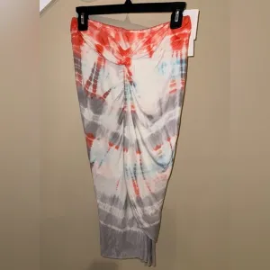 Young Fabulous and Broke Tie Dye Tubular Skirt Small NWT