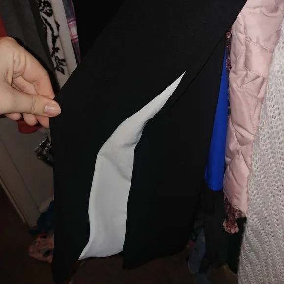 Zara Basic | Black &amp; White Mini Pencil Skirt  Y2k Sexy Fitted Classic Large