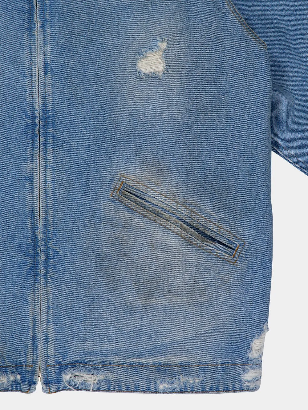 Zip-Up Denim Jacket