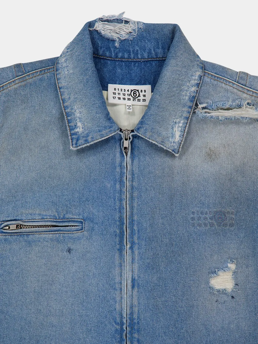Zip-Up Denim Jacket
